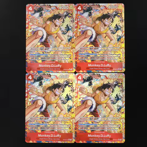 One Piece TCG OPCG English OP16-015 Luffy SR 4 Cost Red Luffy Textured Foil Card Anime Collectible C