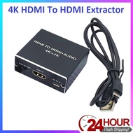 4Kx2K HDMI to HDMI Optical TOSLINK SPDIF+3.5mm Audio Extractor Converter Splitter HDMI TO HDMI+Audio