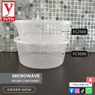 Microwave Round Food Container (Carton) / FC2500 / FC3000 / Bekas Makanan Pakai Buang Bulat Felton