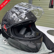 YTF-Carbon 3K real carbon fiber full helmet motorcycle helmet dry carbon fiber process
