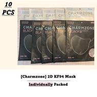 [Charmzone] 10 PCS Kai KF94 4ply 2D Surgical Medical Disposable Face Mask Masks Korean Korea Color coloured colouring Individually packed Duckbill Bird Beak Gray Grey Black White