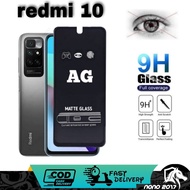 TEMPERED GLASS BLACK AG MATTE REDMI 10C 10 10 PRIME 9T 9 9A 9C 8 TEMPERED AG MATTE ANTI SPY