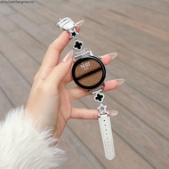 Suitable for Huawei gt6 Strap Exquisite Four-leaf Flower Stitching Leather gt5pro Wristband w atch4 