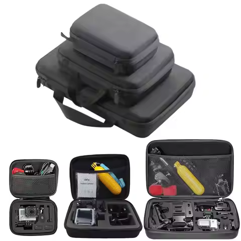 Shockproof Action Camera Storage Bag Wear Resistant EVA Sports Camera Carrying Case Waterproof for S