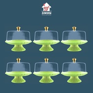 HIJAU 6PCS GREEN CAKE PLACE (TK 1002 H) WHOLESALE