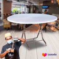3-Feet Round Plastic Table/Dining Table/Writing Table/Mamak Table L900MM X W900MM X H750MM