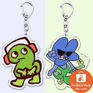 Cute Game BFDI BFB Keychains for Accessories Bag Bfdi Teardrop Sketchpad Two Four X Key Chain Ring G