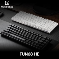 AKKO X MONSGEEK FUN68 HE 65% Rapid Trigger 0.005mm 8K ARGB Mechanical Gaming Custom Keyboard for PC