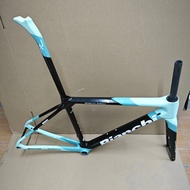 Newest T1000 BIANCHI UD Specialissima Carbon Road Frame Road bicycles Light Weight Disc Brake Frameset With Handlebar Full Inside Cable