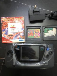 有壞gamegear回收可減$150 畫面光亮大聲SEGA gamegear 遊戲機連3盒帶 火牛 for game gear boy switch on nomad