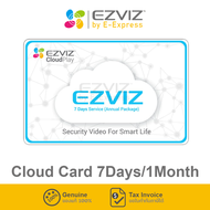 Ezviz Cloud Card 7Days/1Year คลาวด์การ์ดบันทึกข้อมูลและดูข้อมูลแบบรายปี ดูย้อนหลังได้ 7 วัน ของแท้