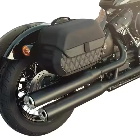 Right Side Luggage Bag For Harley Softail Breakout s Saddle Bag PE Right Luggage Travel Bag Saddleba