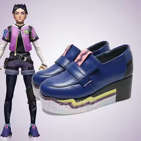 New Game Cosplay Anime Shoes Valorant Clove Boots Props Halloween Party Role Play Custom Made Akseso