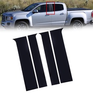 !IN STOCK! 4Pcs Car Pillar Posts Door Window Trim Cover Stickers Decal For Chevy Colorado/GMC Canyon