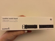 Garmin 真皮錶帶原厂皮革表带20mm适配Active6/S50/FR165/570-42mm