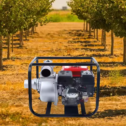 3 Inch Gas Water Pump 7.5HP 196cc, 2119 ft³/h 4-Stroke Transfer Pump, Gas Powered Irrigation Pump fo