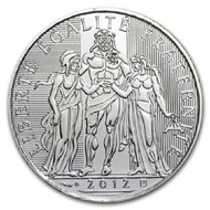 2012 France French 10 Euro "Hercules" 10 gram .500 Silver Coin 10 g 10g