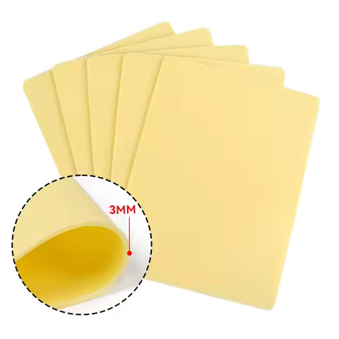 1/3/6/9PCS 15*20*0.3cm Tattoo Practice Fake Skin Sheet Double Side Blank Silicone Practice Skin prac