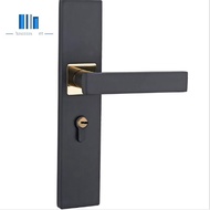 Minimalist Door Lock Continental Bedroom Door Handle Lock Interior Anti-Theft Room Safety Door Lock Aluminum Alloy Mute Gate Lock