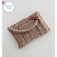 HN8 CARD HOLDER WALLET HANDMADE CROCHET MULTI COLOR GIFT FOR HER HIM