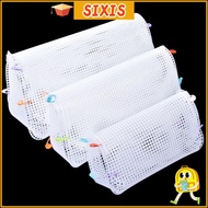 SIXIS Knitting Plastic Mesh Kit, Plastic White Bag Mesh Grid Set, Bag Accessories Handmade Mesh Plas
