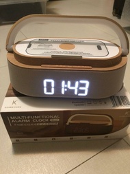 Kuangxiang 多功能 手機無線充電 藍牙音響 鬧鐘 小夜燈 收音機