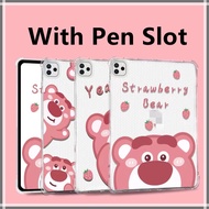 【Lotso】2021 ipad 9th generation case 8th 7th iPad 10.2 case with pencil holder Pro 11 12.9 Cover 2018 apple 5th 6th cover 9.7 tablet 10.5 air 3 ipad case with pen slot Mini 6 air 5 air 4 10.9