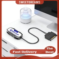 5V 3Pin RGB Fan Controller SATA Power RGB PC Fan Controller with Multiple Lighting Modes for Compute