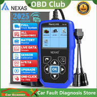 NEXAS NL102 12V 24V Obd2 เครื่องสแกนเนอร์ 2 ใน 1 เครื่องสแกนรถบรรทุกหนัก Full เครื่องมือวินิจฉัยระบบ