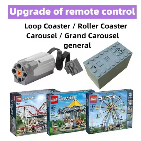 IN STOCK Motor Remote Control LED Light Set For Loop Coaster Compatible With LEGO 10303 10261 10196 