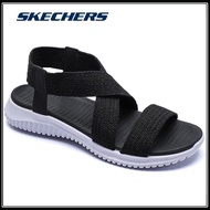 Skechers_สเก็ตเชอร์ส รองเท้าแตะผู้หญิง Women - Air-Cooled Goga Mat, Hanger Optional Machine Washable Ultra Go On-The-GO GOwalk Flex Sunshine Walking Sandals - 141450-GRY