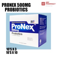 PRONEX Probiotics 500mg 10sX10 (BOX )/10sX3 (LOOSE) (EXP03/26)