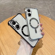 Magnetic with Lens Film for Clear Soft Case for Xiaomi Redmi TURBO 3 4 Poco X6 X7 Pro 4G 5G PocoX7 P