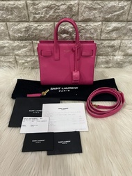 YSL Sac SDJ Nano Pink GHW 2014 Tas Wanita Authentic Bag Branded Ori