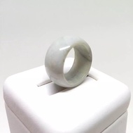 แหวนหยกแท้ โทนสีขาว ขนาด 16 มม. by siamonlineshop