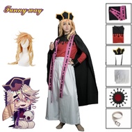 Anime Demon Slayer Douma Cosplay Costume Kimono Clothing Cloak Halloween Carnival Full Set