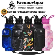 Vacuum Aqua 18oz 22oz 32oz 40oz Flask Sling Bag Insulated Tumbler Accessories Holder Bag With Should