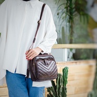 GOZZO TAS WANITA KULIT SAPI BONITA / TAS SELEMPANG DAN JINJING / GRATIS GRAVIR NAMA