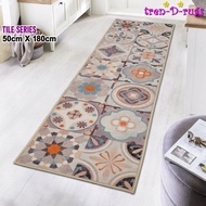 AMS - Long hallway print carpet kitchen set kitchen mat anti-slip NMs FH460