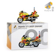 Tiny City 1:43 Diecast Model Car 90 - Honda ST1300P HKFSD EMAMC (Yellow)