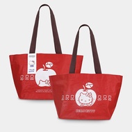Hello Kitty（蘋果紅）編織購物袋（小）｜murmur提袋推薦 PP003