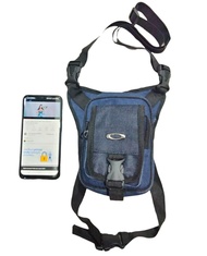 Tas Selempang Paha Pria Tas Sayap Mini Bahan Jeans Tas Pinggang Tas Pria