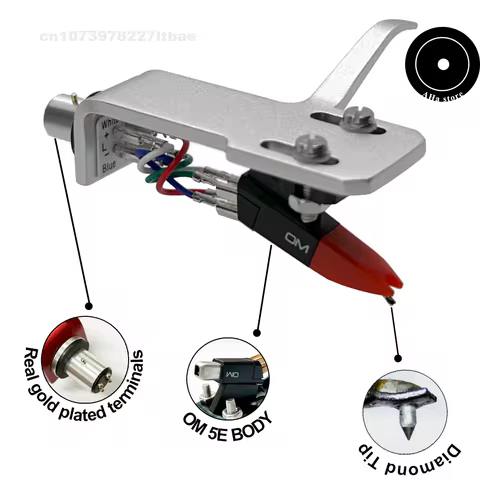 new OM5E body Headshell/Cartridge Combo Kit for ortofon. technics LP120-USB and LP1240-USB Turntable