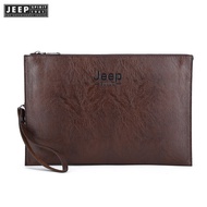 JEEP SPIRIT 1941 ESTD Mens fashion bag Business style Soft PU leather clutch Mens wallet with card E