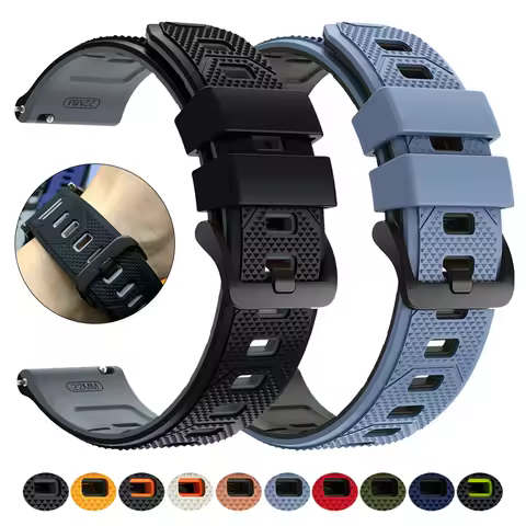22mm Smartwatch Band For Samsung Galaxy Watch3 45mm 46mm Silicone Strap For Samsung Gear S3 Classic 