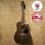 Mito & Diana 41 EQ Inch Walnut Acoustic Guitar with Pickup EQ & Pickguard # Wings Piano Bass Capo Tu