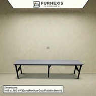 Ready Stock Foldable Bench with Melamine Top (1.8m by 0.3m)