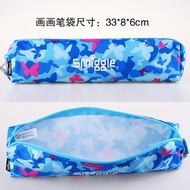 ⭐⭐Ready Stock Australia smiggle Stationery Blue Butterfly Student Painting Pencil Case Calligraphy Brush Case Pencil Soft Pencil Case