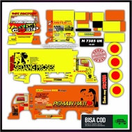 Stiker Livery truk oleng ANTIGOSIP Tinggal Pasang