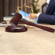 Devoko Halloween Wooden Gavel Gifts Gavel Prop Role Play Accessories Mini Gavel Auction Hammer for K